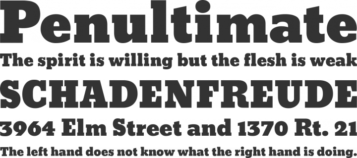 Bevan Font Phrases