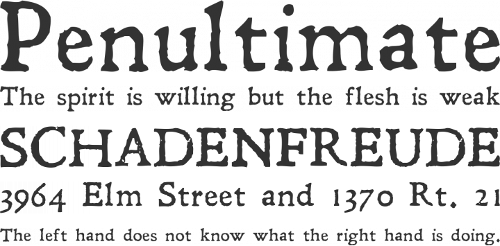 Leander Font Phrases