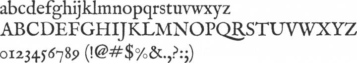 IM FELL English PRO Font Specimen