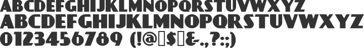 DayPosterBlack Font Specimen