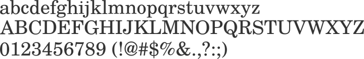 TeX Gyre Schola Font Specimen