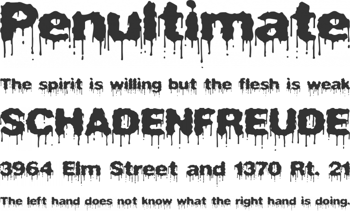 Plasma Drip Font Phrases
