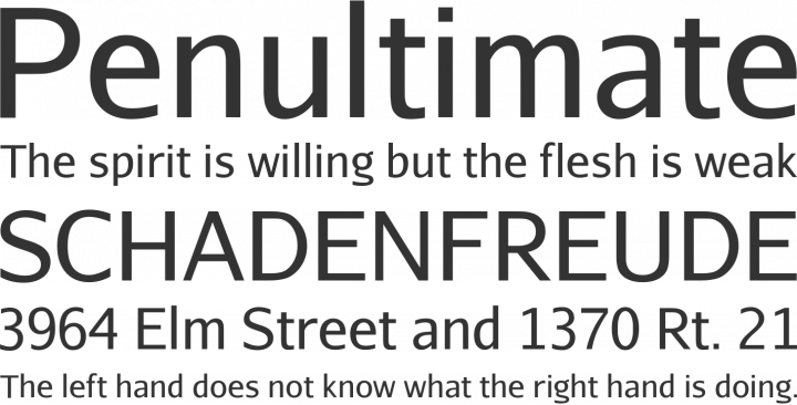 Aurulent Sans Font Phrases